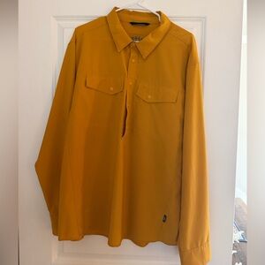 Stio Eddy Long-Sleeve Snap Shirt – Men’s XL, Golden Yellow